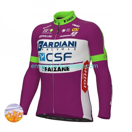 Maillot Cyclisme Hiver Thermal Fleece 2022 Bardiani-CSF N001